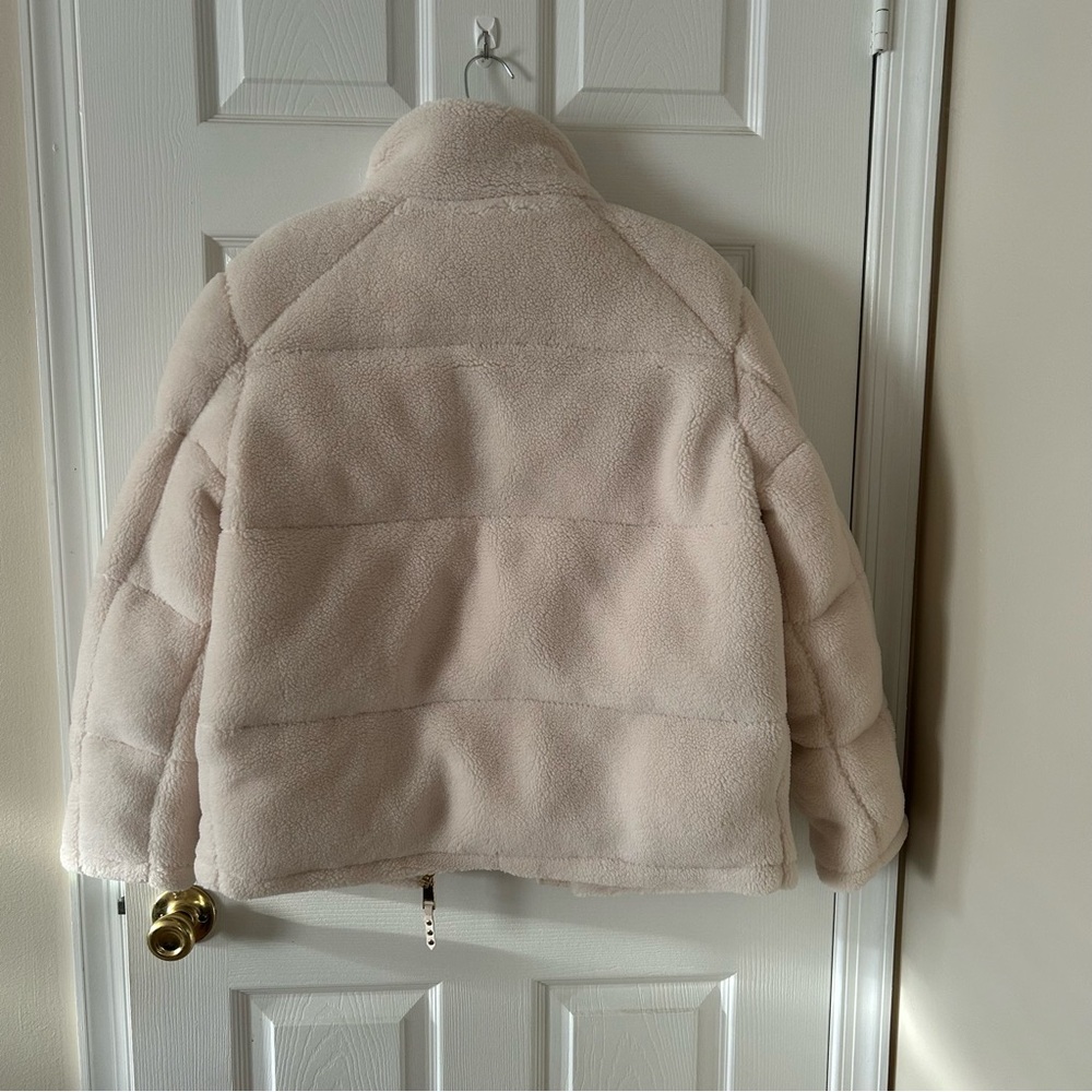 NWT Rebecca Minkoff Cream Puffer Jacket - Picture 4 of 10